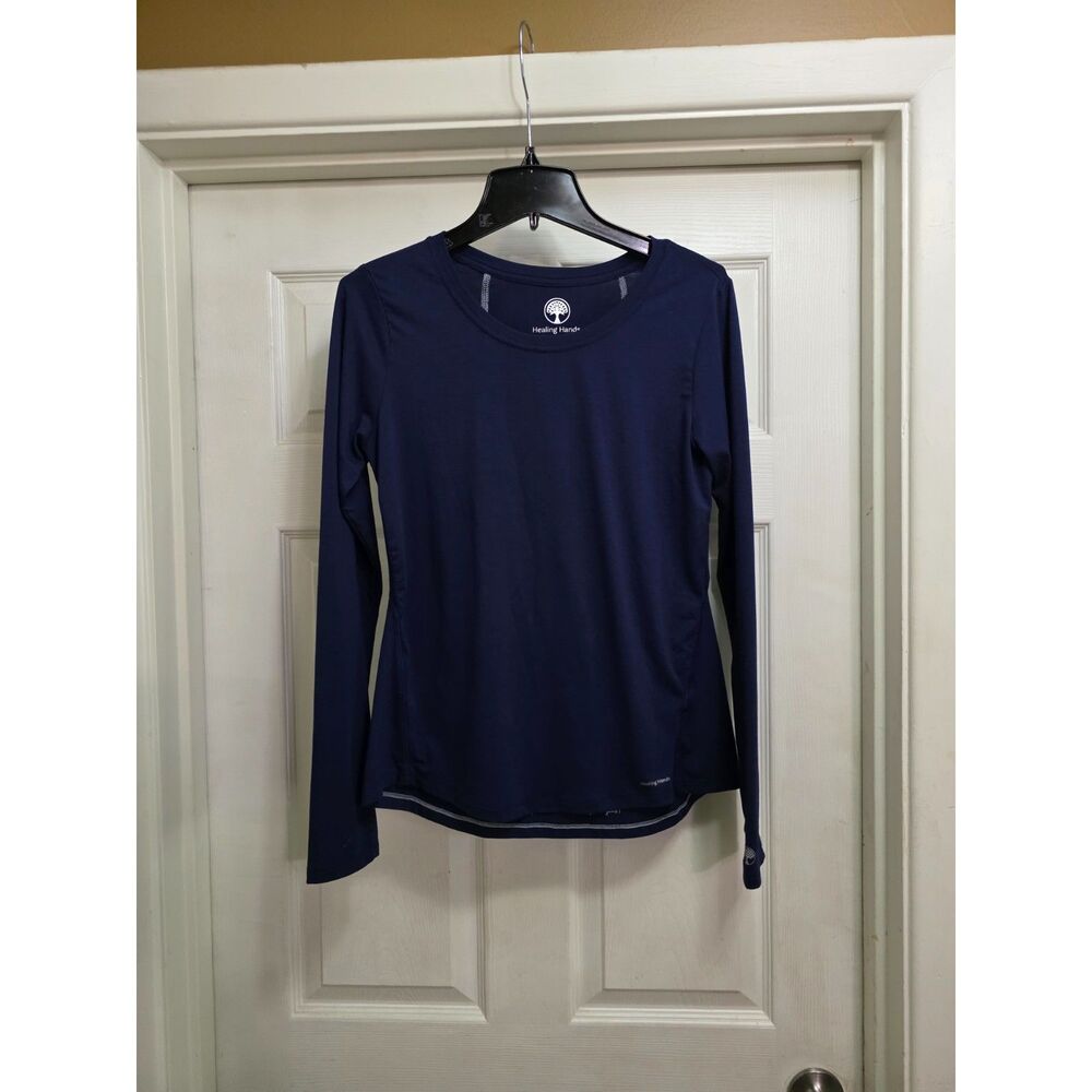 Healing Hands Long Sleeve Scrub Top Bundle Women (S) Lot of 7 Nurse Workwear - Picture 5 of 8